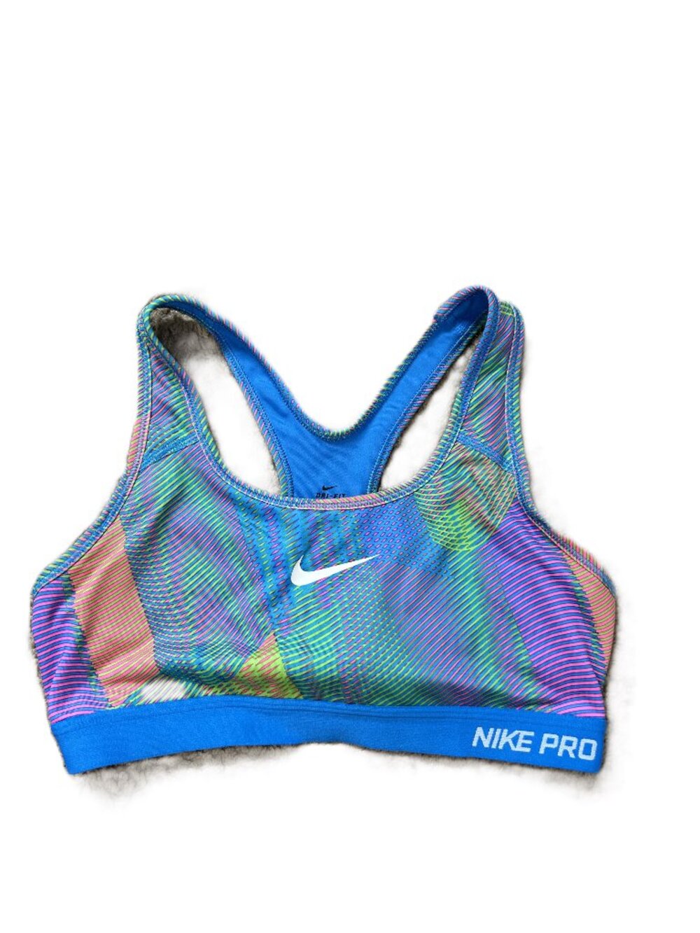 Nike Pro Dri Fit Colorful Swirl Sports Bra M